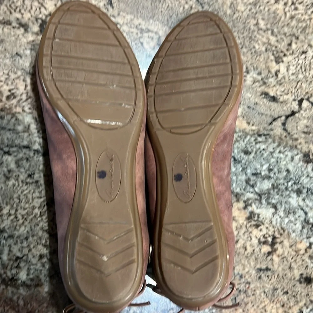 Brown/Rose Suede Women's Flats by Gloria Vanderbilt